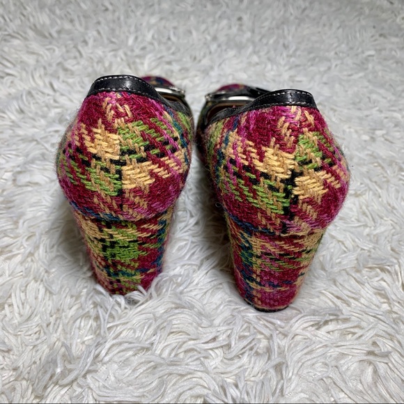 Vero Cuoio Designer Tweed Woven Colorful Heel 7.5 - Picture 6 of 11